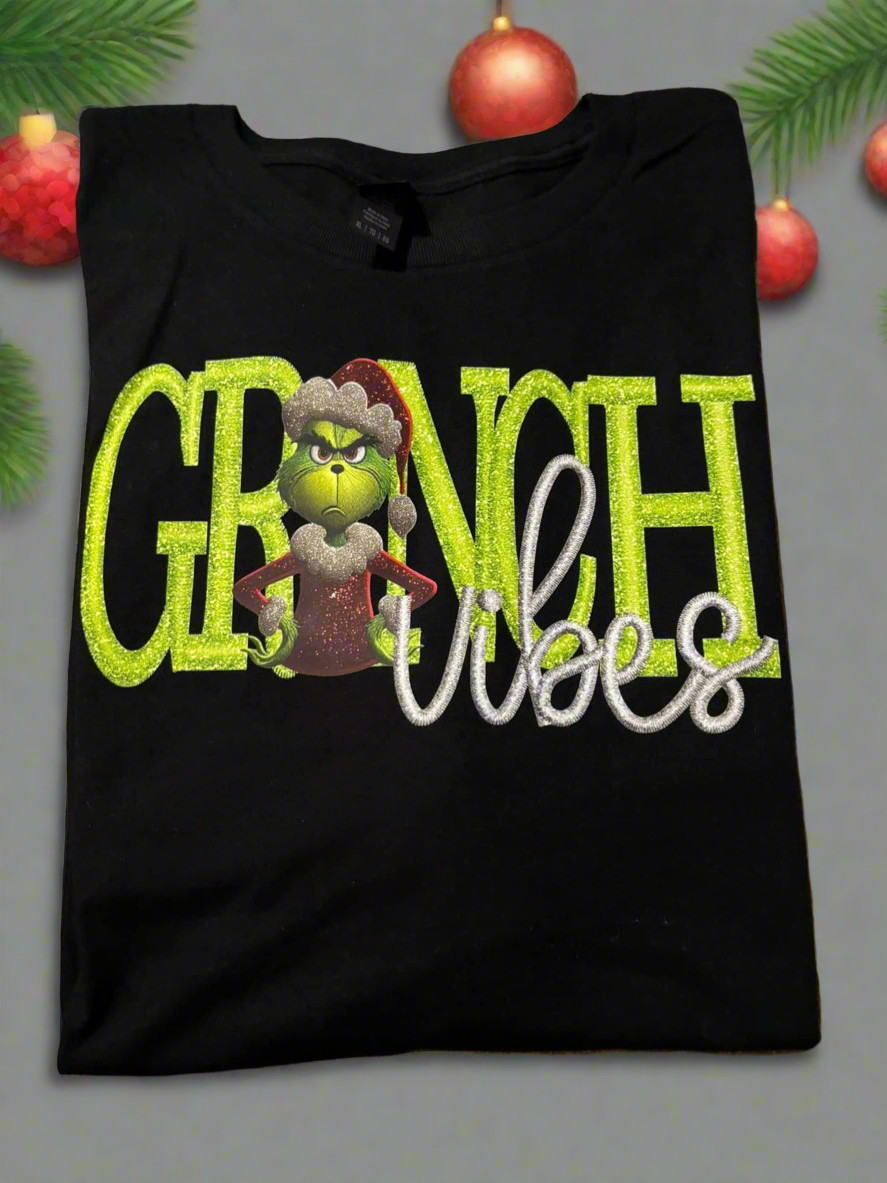 Embroidery Grinch vibes