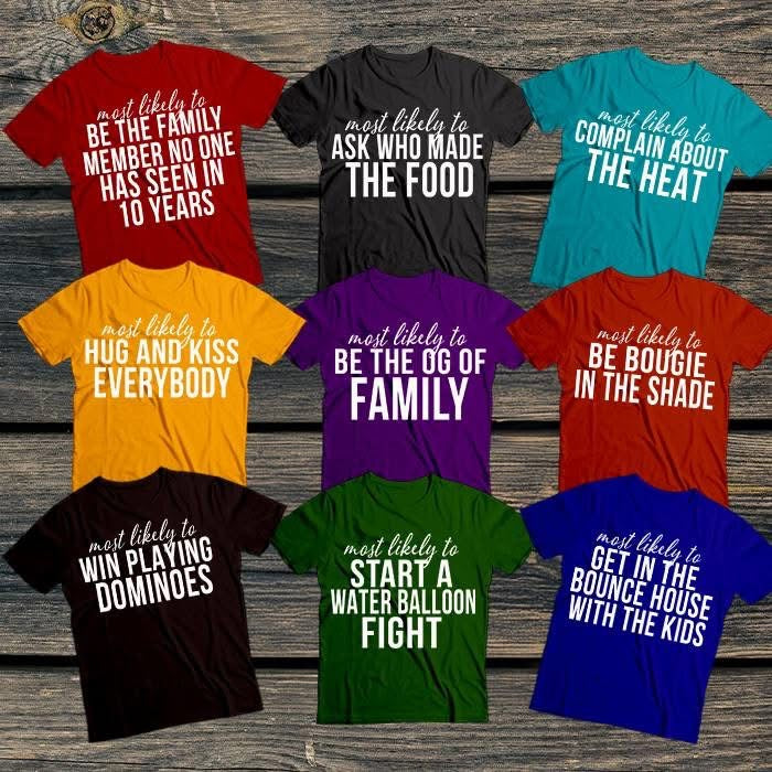 Family fun shirts