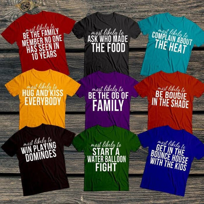 Family fun shirts