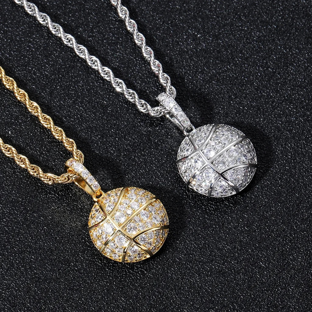 Basketball necklace