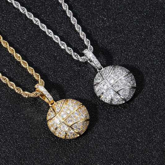 Basketball necklace
