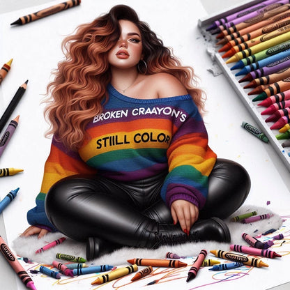 Broken crayon still color digital art work