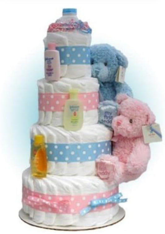 Twins diaper cake