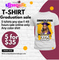Graduation Tshirt sale